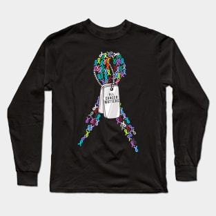 All Cancer Matters Awareness All Ribbons Long Sleeve T-Shirt